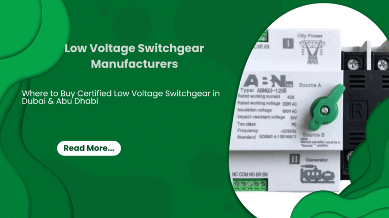 Low Voltage Switchgear Manufacturers
